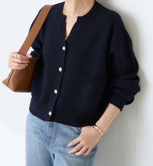 スキッパースウェットライクカーディガン｜ルミネのファッション通販