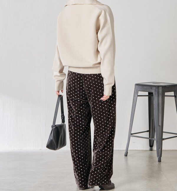  「	グリッタードットベロアキャミセットアップ」|ワンピース|