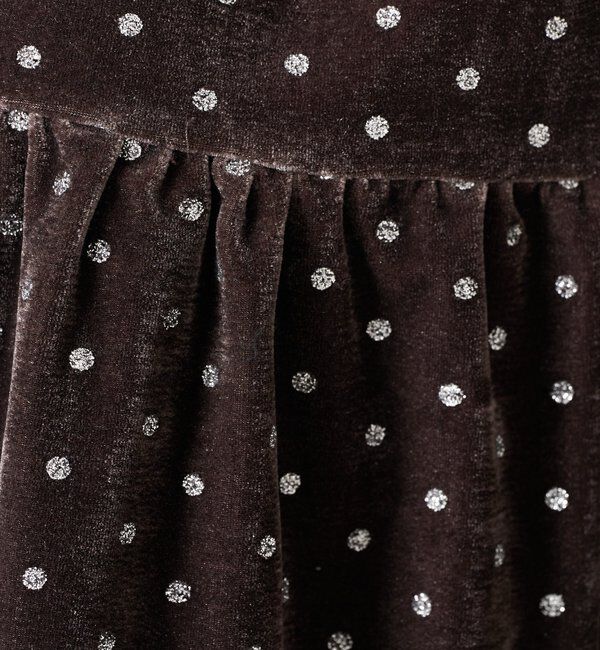  「	グリッタードットベロアキャミセットアップ」|ワンピース|