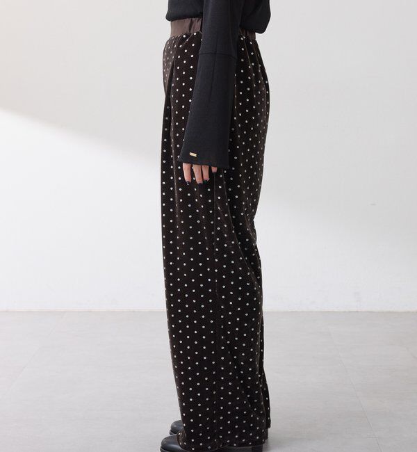  「	グリッタードットベロアキャミセットアップ」|ワンピース|