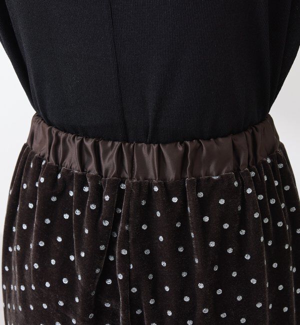  「	グリッタードットベロアキャミセットアップ」|ワンピース|