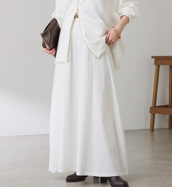  「ボリュームフレアスカート」|スカート|オフホワイト