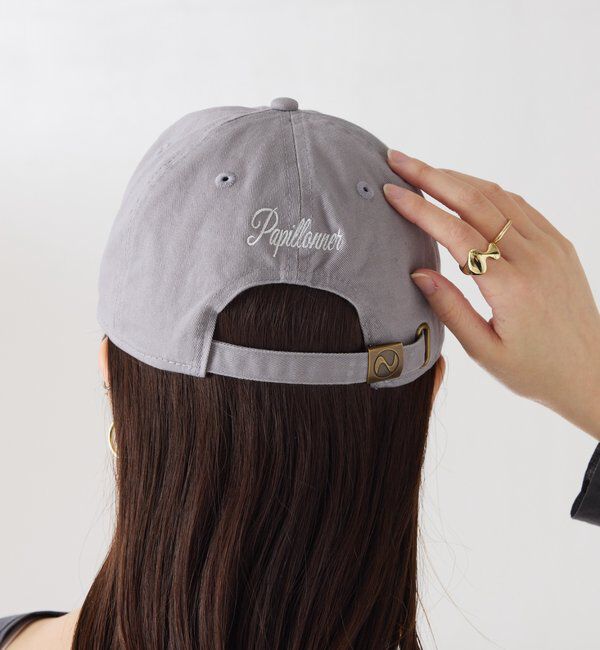  「【PAPILLONNER/パピヨネ】PAPILLONNER刺繍ロゴキャップ」|ハット|