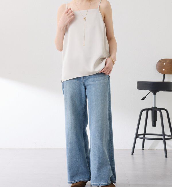  「2WAY サテンキャミソール」|シャツ・ブラウス|