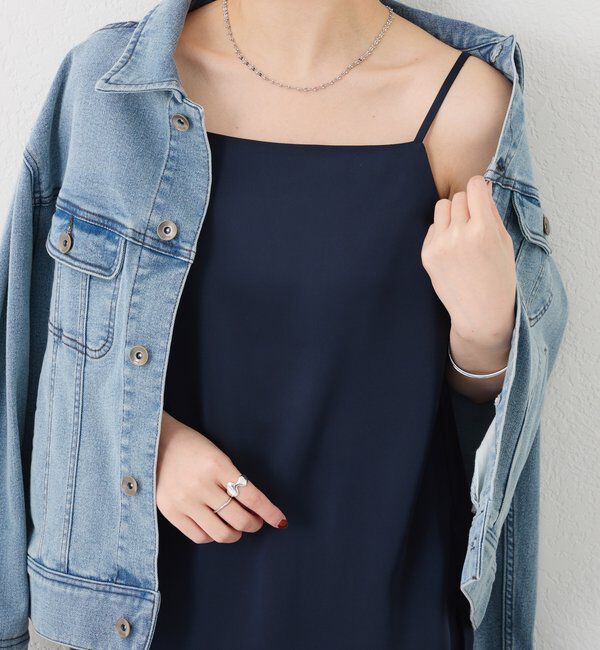  「2WAY サテンキャミソール」|シャツ・ブラウス|