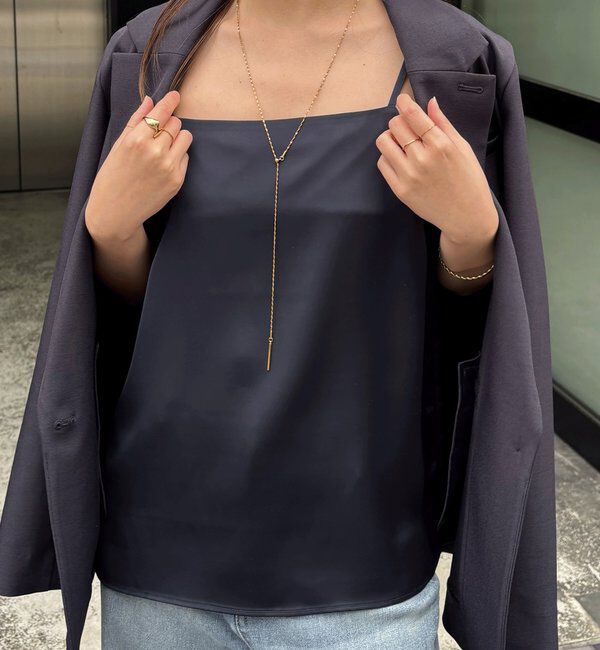  「2WAY サテンキャミソール」|シャツ・ブラウス|