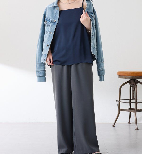  「2WAY サテンキャミソール」|シャツ・ブラウス|