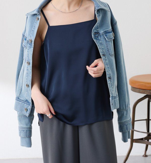  「2WAY サテンキャミソール」|シャツ・ブラウス|