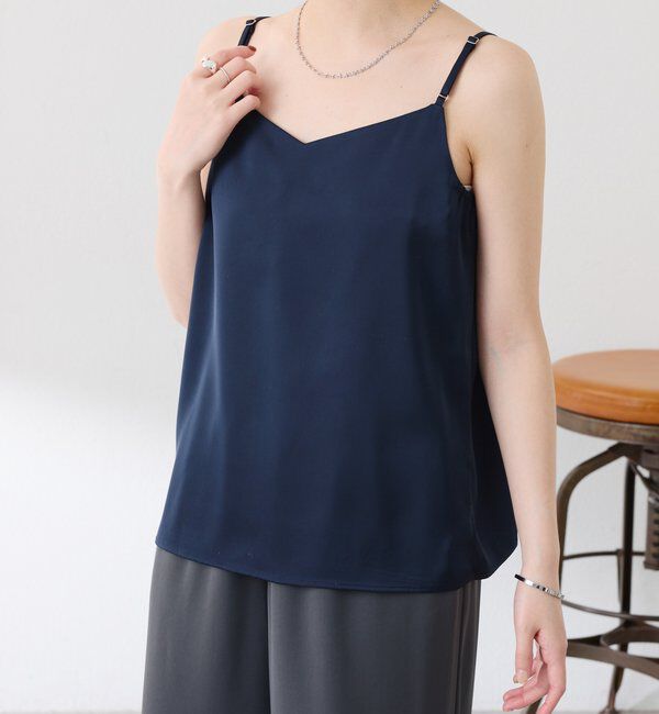  「2WAY サテンキャミソール」|シャツ・ブラウス|