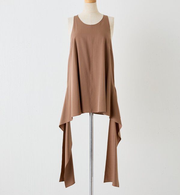  「【CEPIE./セピエ】シルク混タンクトップ」|シャツ・ブラウス|ブラウン
