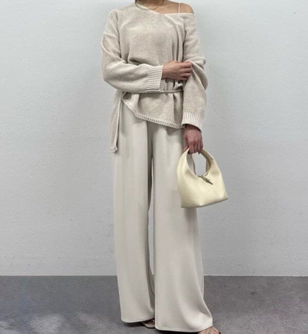  「【即戦力パンツ】【3サイズ展開】ワイドイージーパンツ」|チノ|