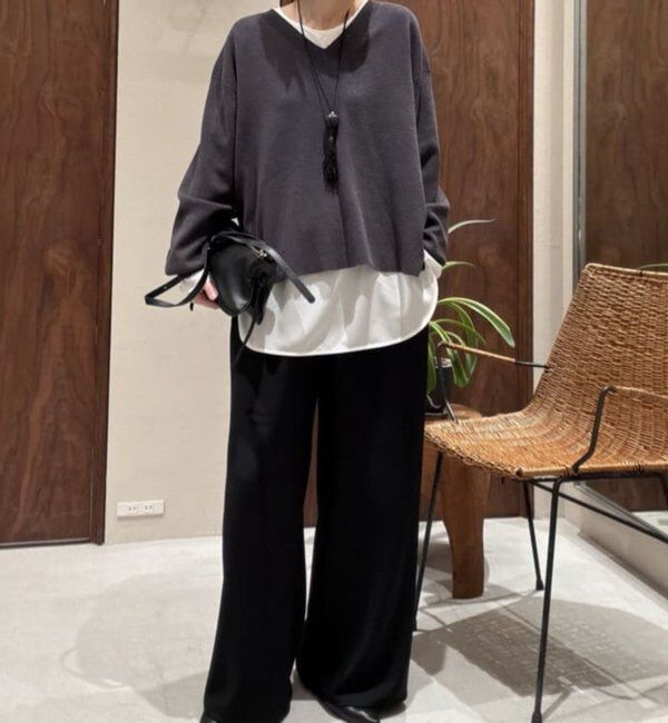  「【即戦力パンツ】【3サイズ展開】ワイドイージーパンツ」|チノ|