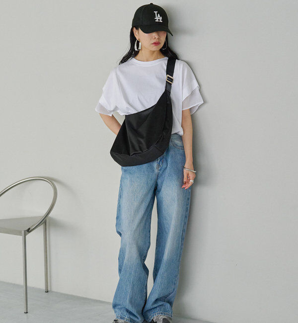  「《3/4～価格改定》クラウズナイロンラウンドビッグショルダーバッグ」|ショルダー・メッセンジャー|