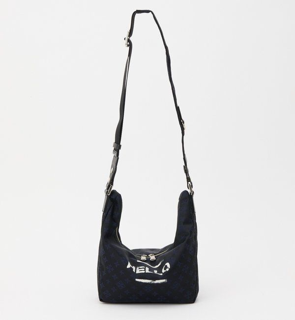  「ステンシル風プリント ナイロン2WAYミニショルダーバッグ」|ショルダー・メッセンジャー|