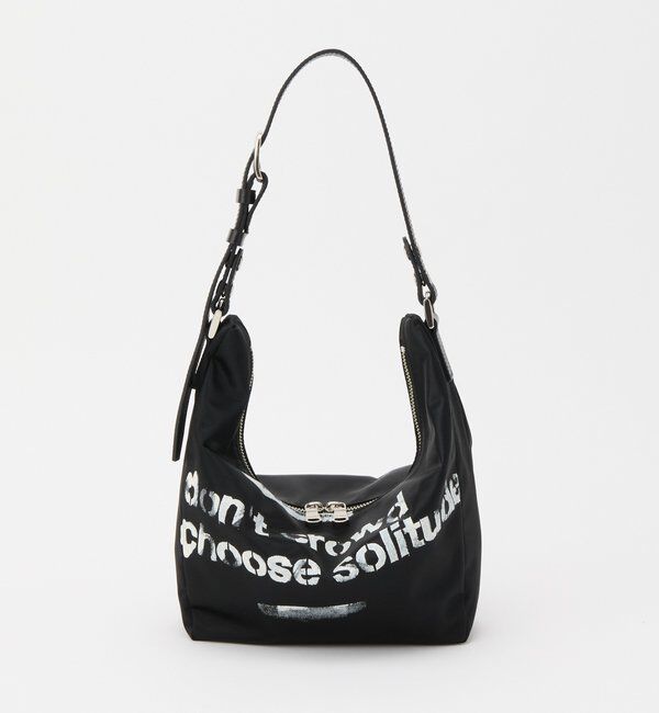  「ステンシル風プリント ナイロン2WAYミニショルダーバッグ」|ショルダー・メッセンジャー|