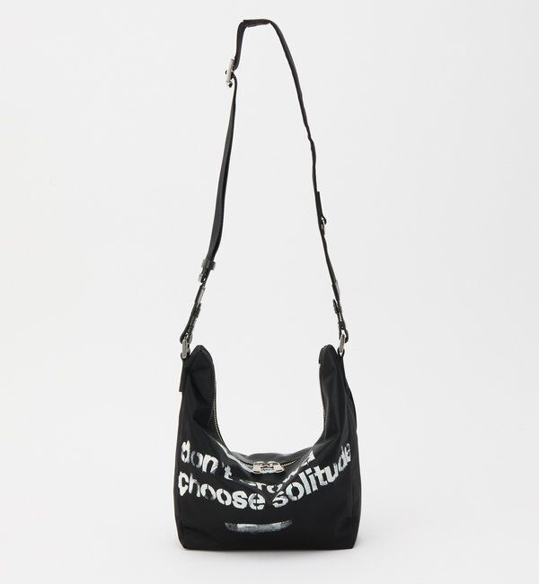  「ステンシル風プリント ナイロン2WAYミニショルダーバッグ」|ショルダー・メッセンジャー|