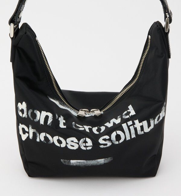  「ステンシル風プリント ナイロン2WAYミニショルダーバッグ」|ショルダー・メッセンジャー|