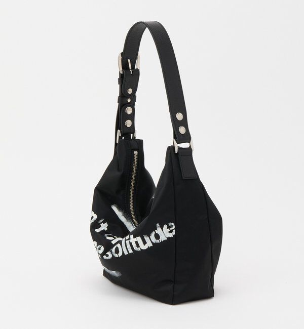  「ステンシル風プリント ナイロン2WAYミニショルダーバッグ」|ショルダー・メッセンジャー|