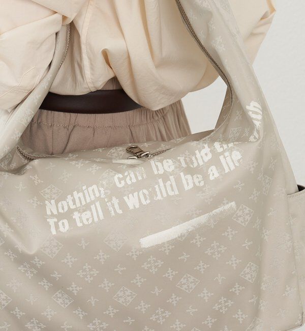  「ステンシル風プリント ナイロン2WAYショルダーバッグ」|ショルダー・メッセンジャー|