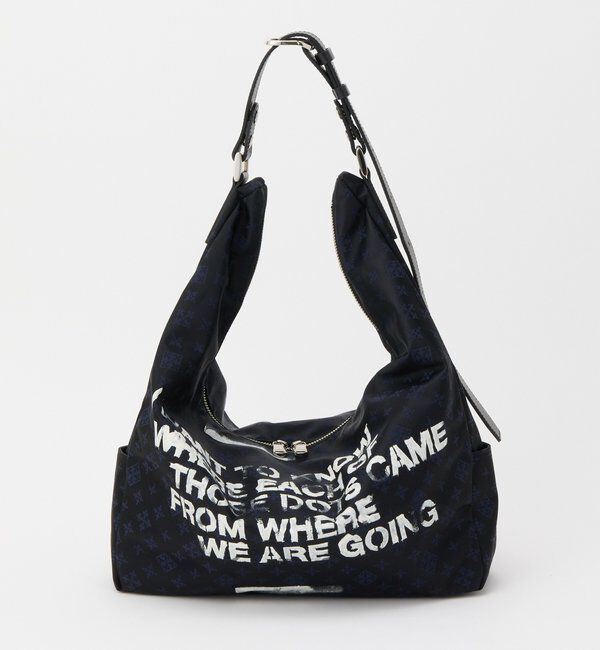  「ステンシル風プリント ナイロン2WAYショルダーバッグ」|ショルダー・メッセンジャー|