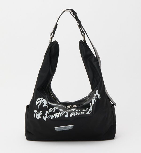  「ステンシル風プリント ナイロン2WAYショルダーバッグ」|ショルダー・メッセンジャー|