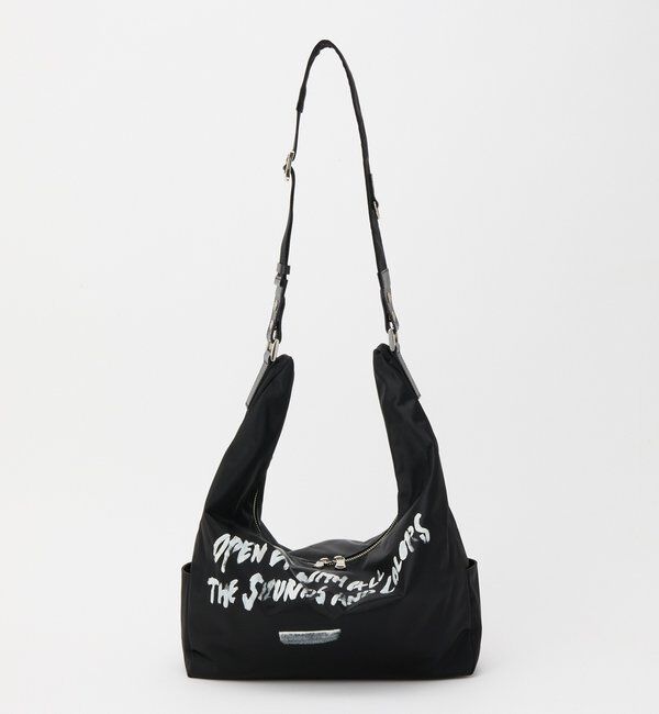  「ステンシル風プリント ナイロン2WAYショルダーバッグ」|ショルダー・メッセンジャー|