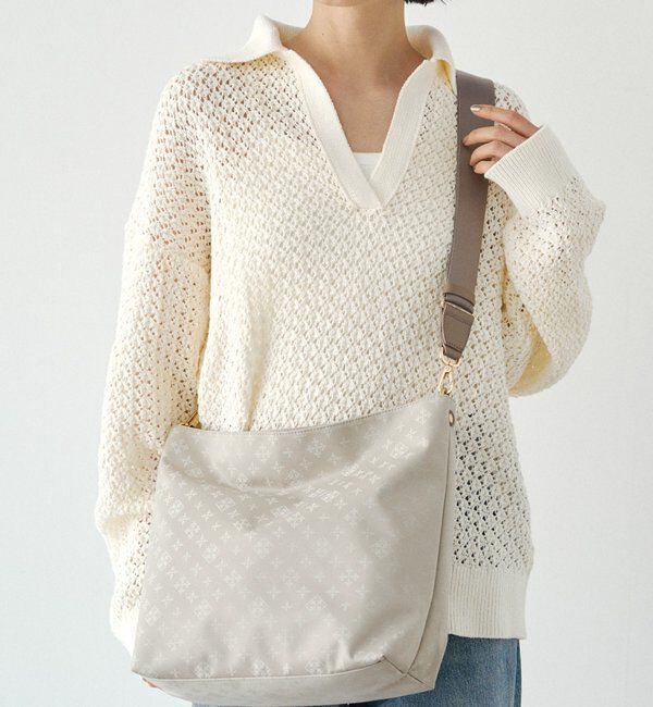  「ナイロンジャガード2WAYショルダーバッグ」|ショルダー・メッセンジャー|エクリュ