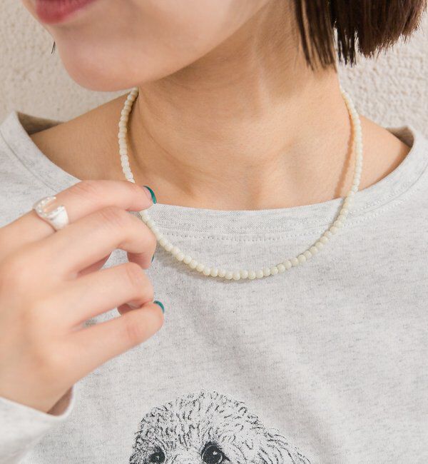  「カラービーズネックレス」|リング|