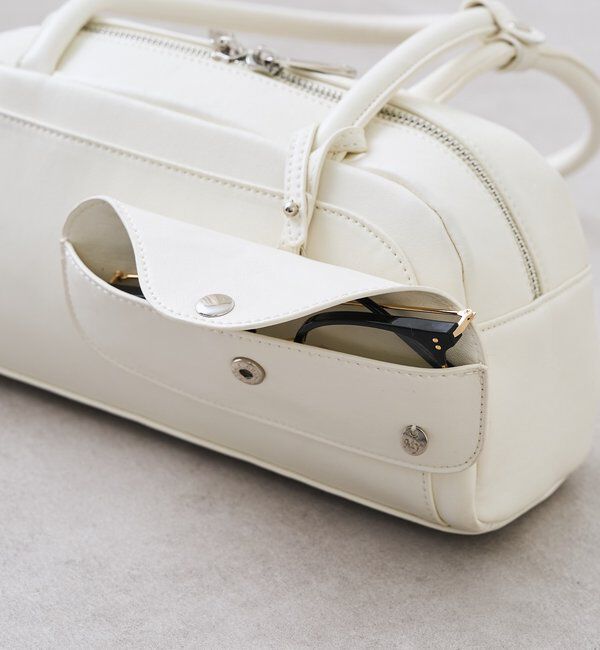  「メガネホルダー付きラウンドBAG」|トートバッグ|