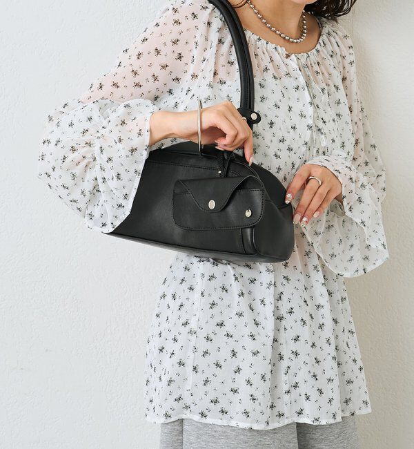  「メガネホルダー付きラウンドBAG」|トートバッグ|