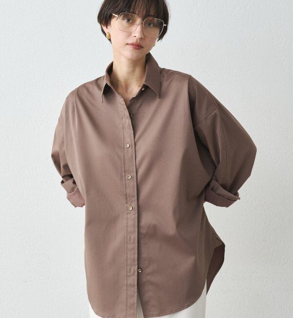  「サテンBIGシャツ」|シャツ・ブラウス|