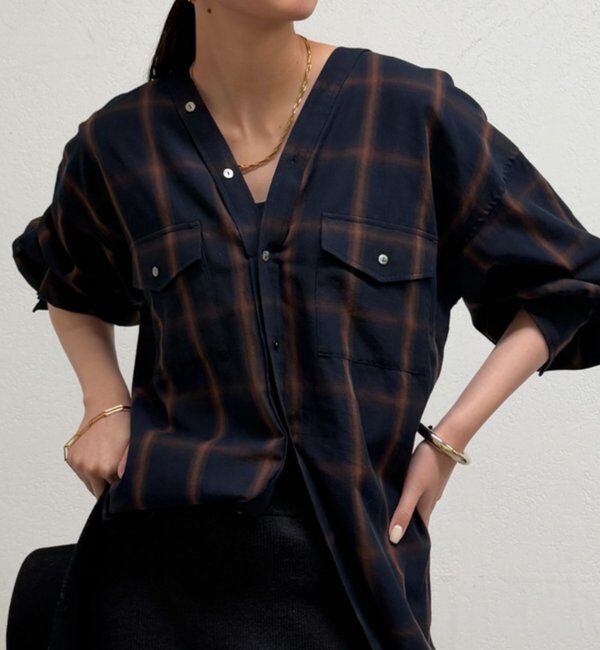  「オンブレチェックシャツ」|シャツ・ブラウス|