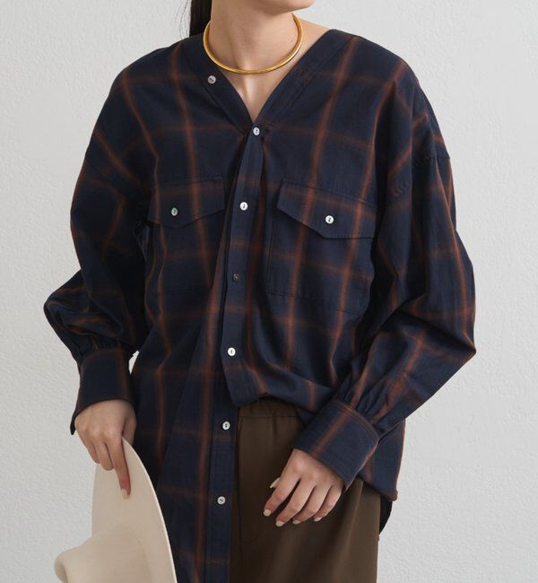  「オンブレチェックシャツ」|シャツ・ブラウス|
