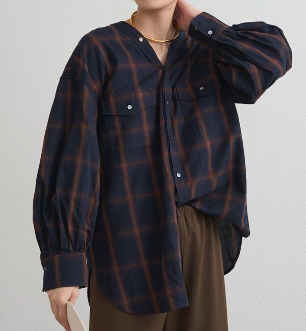  「オンブレチェックシャツ」|シャツ・ブラウス|