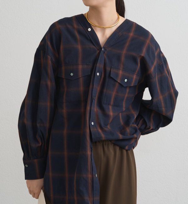  「オンブレチェックシャツ」|シャツ・ブラウス|
