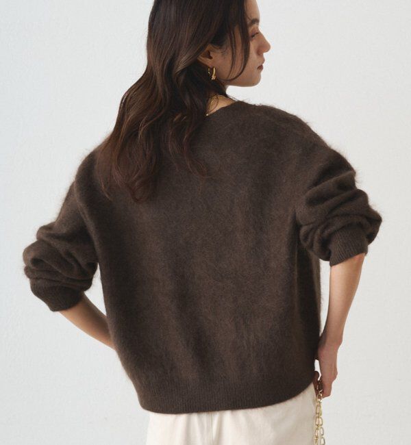  「シャギーショートニットカーディガン」|ニット・セーター|