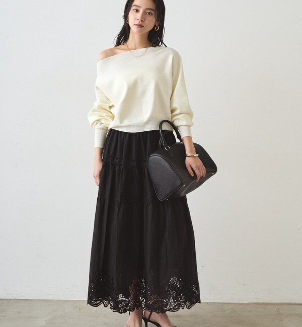  「ジョーゼットオフショルニット」|ニット・セーター|