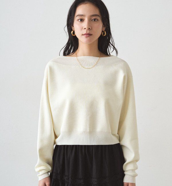  「ジョーゼットオフショルニット」|ニット・セーター|