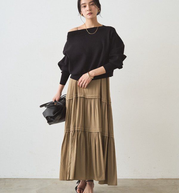  「ジョーゼットオフショルニット」|ニット・セーター|