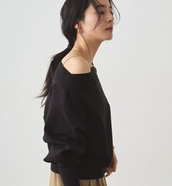  「ジョーゼットオフショルニット」|ニット・セーター|