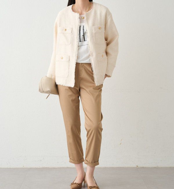  「裾ねじりパンツ」|チノ|