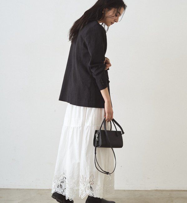  「リネンノーカラージャケット」|ベスト・ジレ|