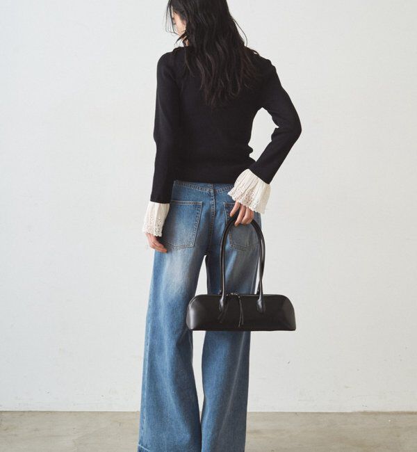  「リブレースニットプルオーバー」|ニット・セーター|