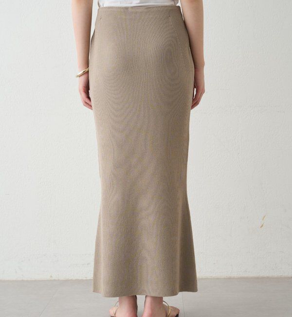  「リブセミフレアニットスカート」|スカート|