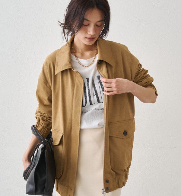  「フェイクスウェードブルゾン」|ブルゾン・スタジャン|