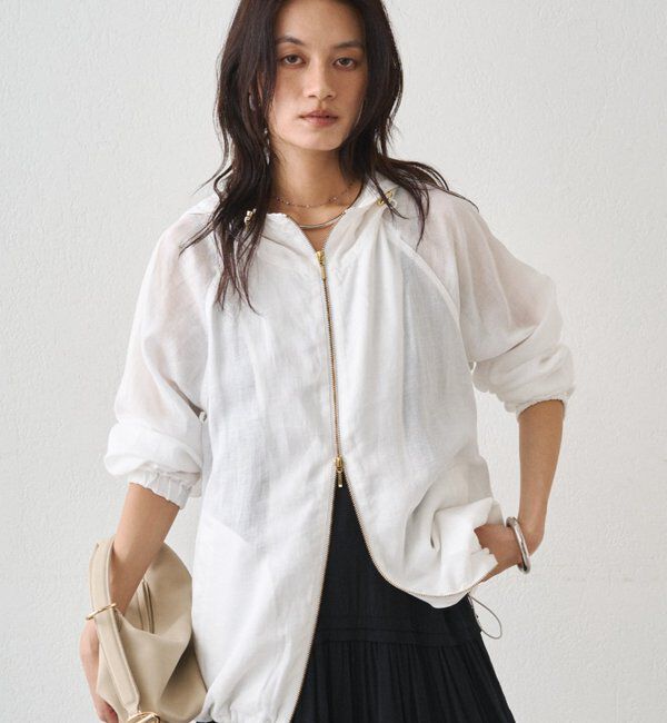  「シアーZIPパーカー」|ブルゾン・スタジャン|