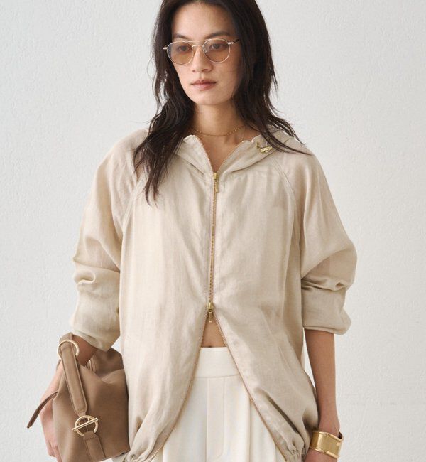  「シアーZIPパーカー」|ブルゾン・スタジャン|