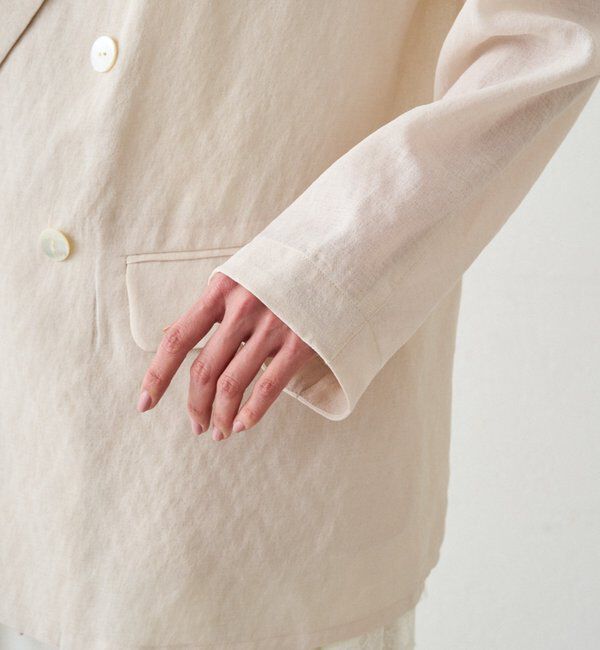  「リネンライクシアージャケット」|ベスト・ジレ|