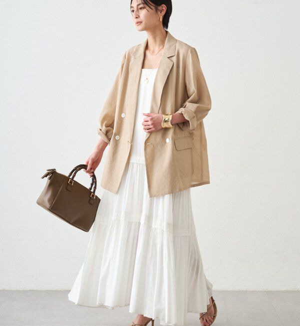  「リネンライクシアージャケット」|ベスト・ジレ|