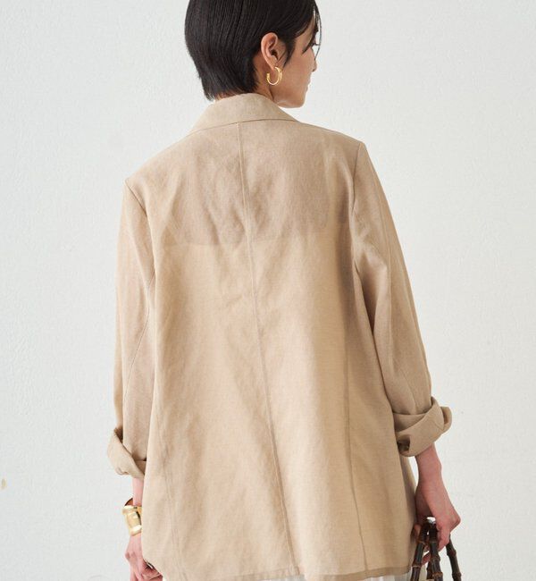  「リネンライクシアージャケット」|ベスト・ジレ|